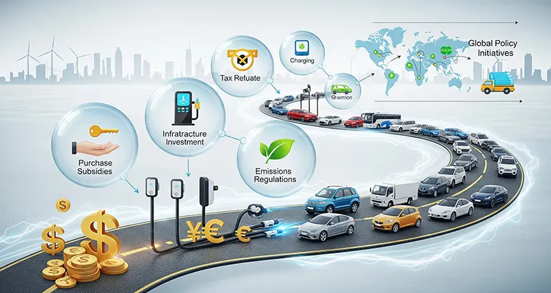 Government Incentives and Policies Driving Electric Vehicle Adoption Worldwide