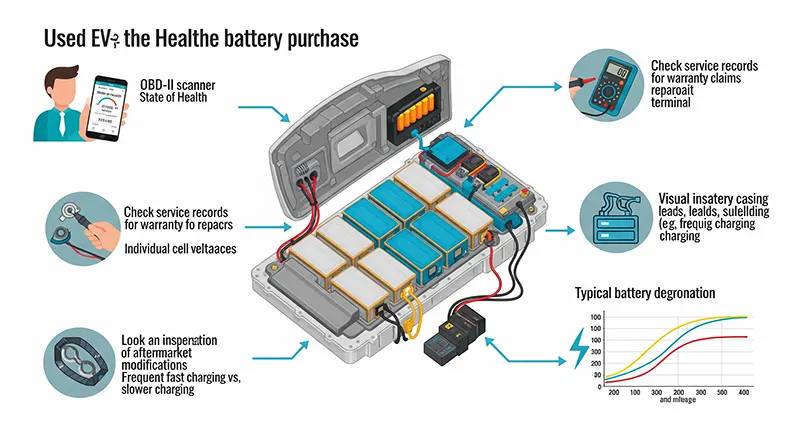 How to Check Used EV Battery Health and Degradation Before Buying