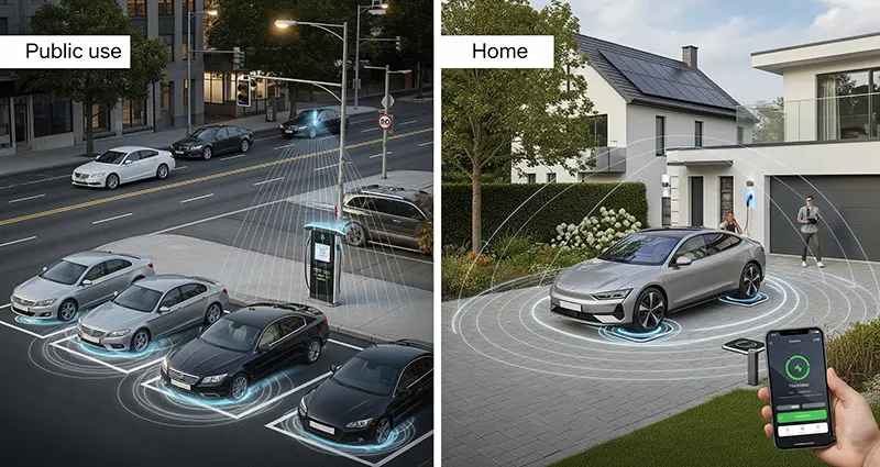 Wireless EV Charging Infrastructure Advancements for Public and Home Use